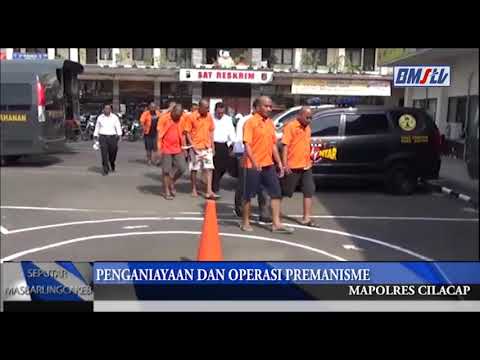 Satreskrim Polres Cilacap Amankan 8 Preman yang meresahkan Warga