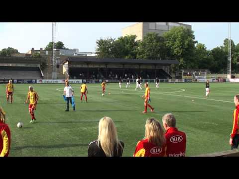 Before the game between LDB - Tyreso FF in Malmö