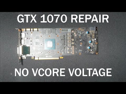 Nvidia GTX 1070 Board Repair (No EN for Vcore)