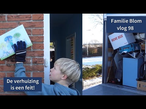 De verhuizing is een feit! - Familie Blom #vlog 98