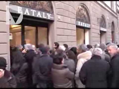 Renzi e Farinetti inaugurano Eataly a Firenze - servizio 17 dicembre 2013