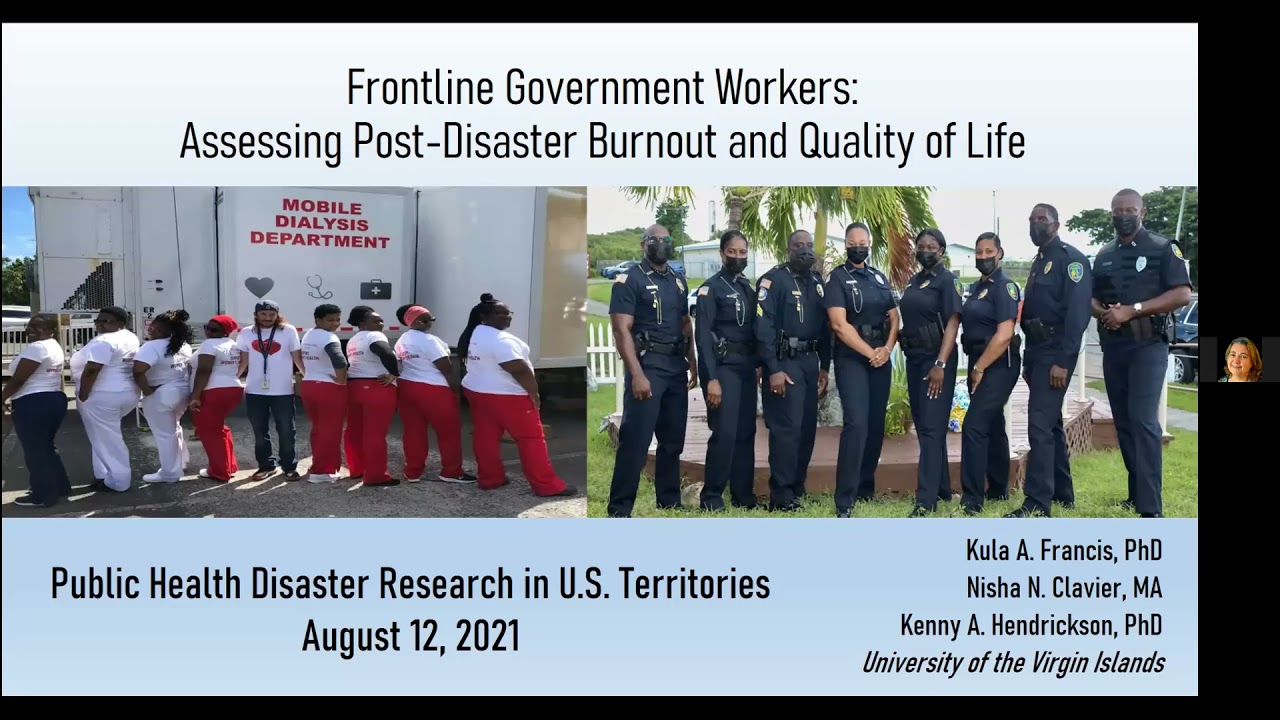Public Health Disaster Research in U S  Territories Webinar