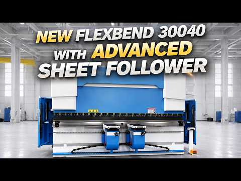 Revolutionary HARSLE FlexBend 30040 Press Brake with Advanced Sheet Follower & ESA S840 System