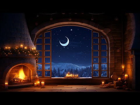 Noche de Paz con Chimenea ❄ Villancicos de Navidad ❄ Música de Navidad Relajante ❄ Música Navideña