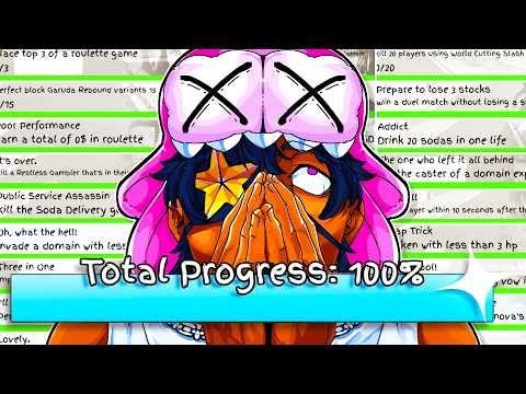 I Got EVERY Jujutsu Shenanigans Achievement in 24 Hours..