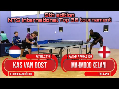 9th edition NTS int. tournament Kas van Oost vs Mahmood Kelani #sports #卓球