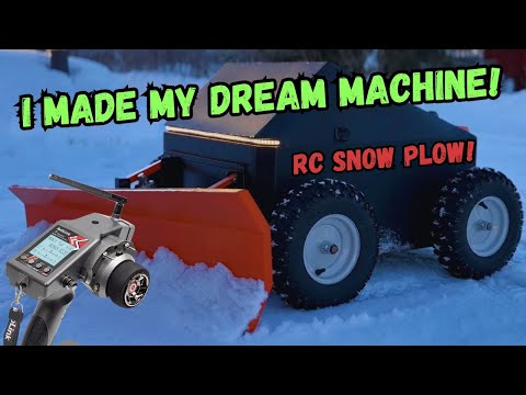 Insane DIY RC Snow Plow! Built with basic tools and no welding experience – Watch It in Action!