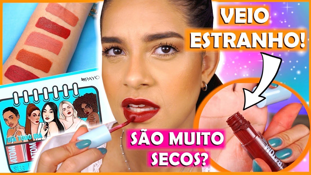 NOVOS BATONS BOCA ROSA - COLEÇÃO BIA TODO DIA - VALE A PENA COMPRAR O KIT