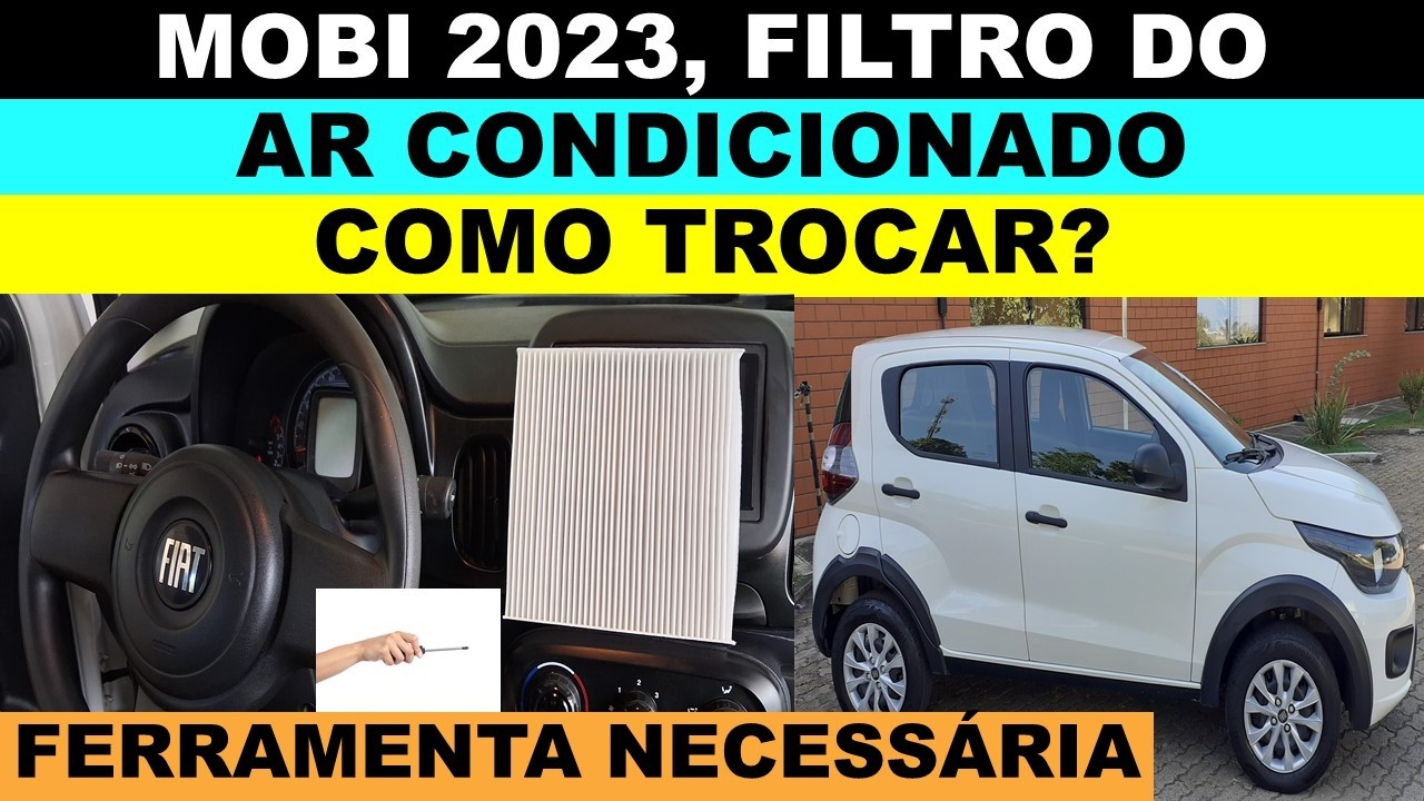 Fiat Mobi ano 2023 como trocar o filtro do ar condicionado?
