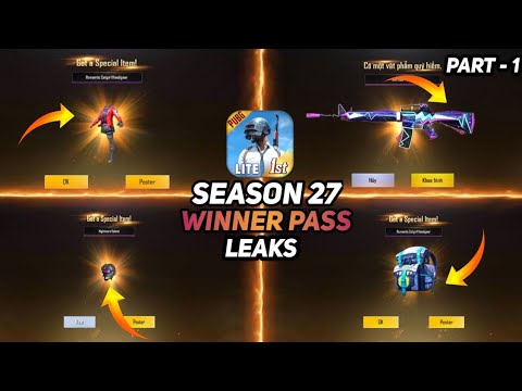 SEASON 27 WINNER PASS CONFIRM LEAKS 1 TO 30 WP PUBG MOBILE LITE / WARNER GAMING