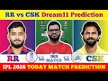RR Vs CSK Dream11 Prediction RR Vs CSK Today Match Prediction IPL 2026 Match 3