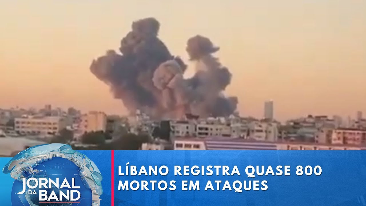 Conflito no Oriente Médio: Líbano registra quase 800 mortos em ataques | Jornal da Band