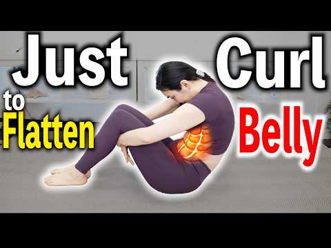 Curl Your Back 1 Min, Then Your Belly Doesn’t Just Flatten! It Caves In (Hip Pain Gone, Too)