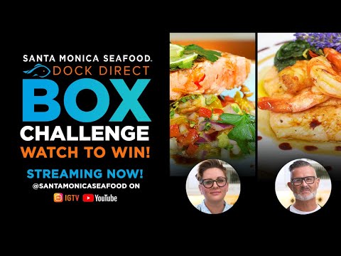 Santa Monica Seafood Dock Direct Box Challenge - WATCH TO WIN!