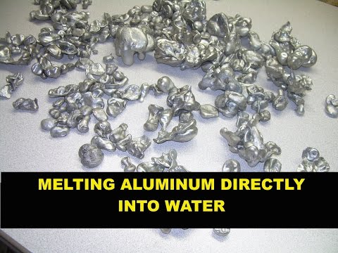 MELTING ALUMINUM DIRECTLY INTO WATER with PROPANE FURNACE - MSFN