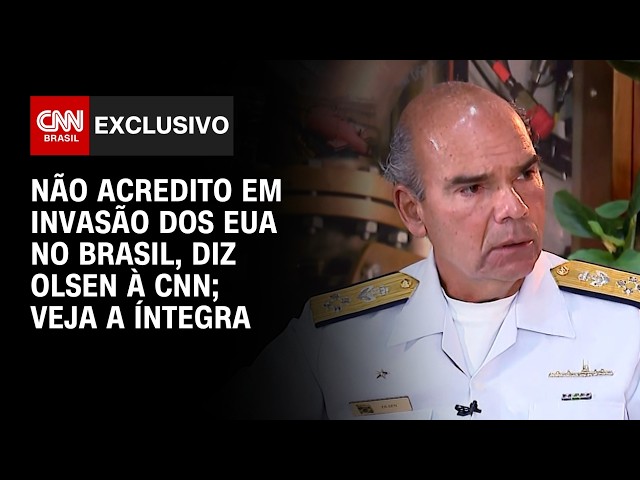 Relação Brasil-EUA: Comandante da Marinha diz à CNN não acreditar em invasão americana no país