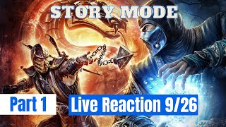 Live Reaction Mortal Kombat 9 Story Mode