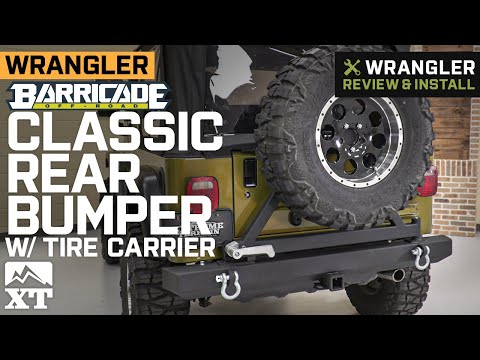 1987-2006 Jeep Wrangler Barricade Classic Rear Bumper w/ Tire Carrier Review & Install