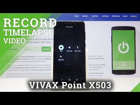How to Change Speed of Timelapse in Vivax Point X503 - Advanced Camera Feature