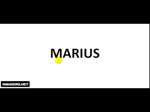 How to pronounce MARIUS
