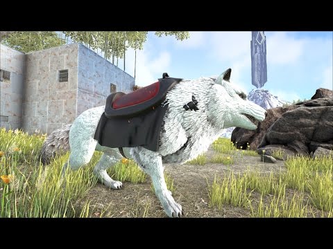 Ark Asylum Extinction modded 3! A beautiful Alpha Direwolf tame!