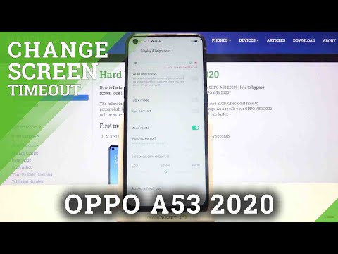How to Change Screen Timeout in OPPO A53 2020 – Display Settings Customization