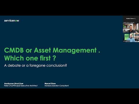 ServiceNow Federal Tech Talk: CMDB or Asset Management, Which One First?