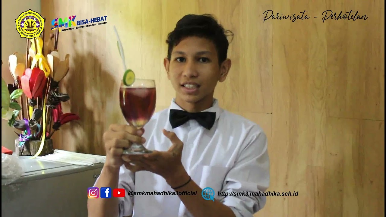 Praktik Food And Beverage Service || SMK Mahadhika 3 Jakarta