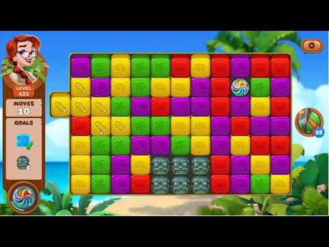 Lost Island Blast Adventure Level 421 - No Boosters