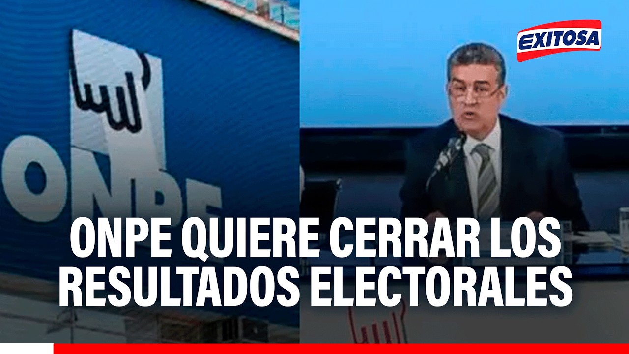 🔴🔵 ONPE terminó de procesar las actas electorales, asegura experto