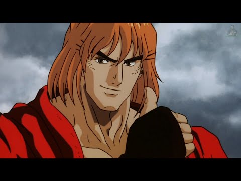 Ryu and Ken vs Bison final fight. Street fighter II the animated movie 1994 4k