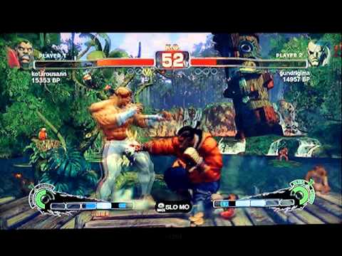 SSF4: kotarousann (Balrog) vs gundrigima (Sagat) - Japanese XBL ranked
