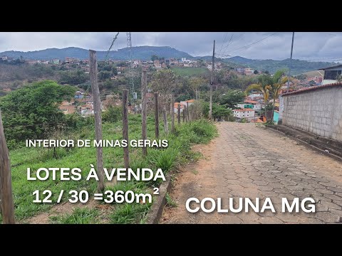 INTERIOR DE MINAS GERAIS | TERRENO / LOTES A VENDA , EM COLUNA MG 