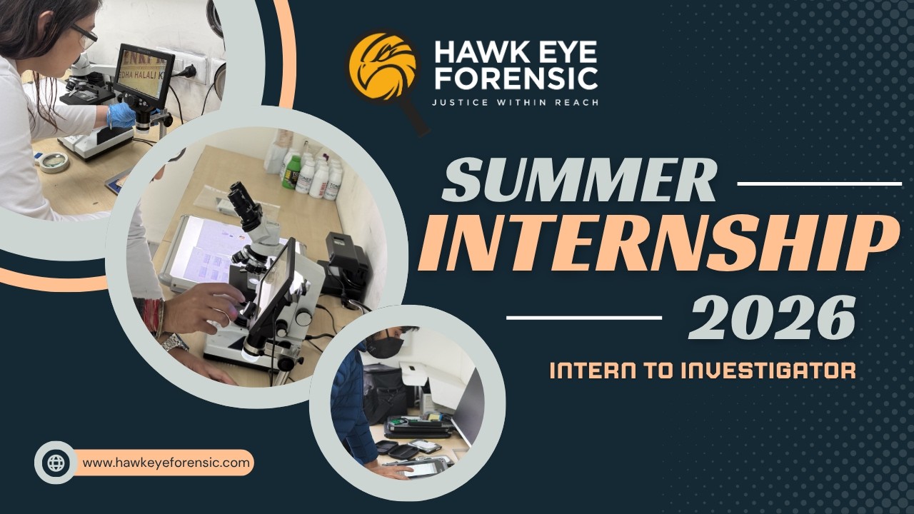 Summer Internships at @hawkeyeforensic