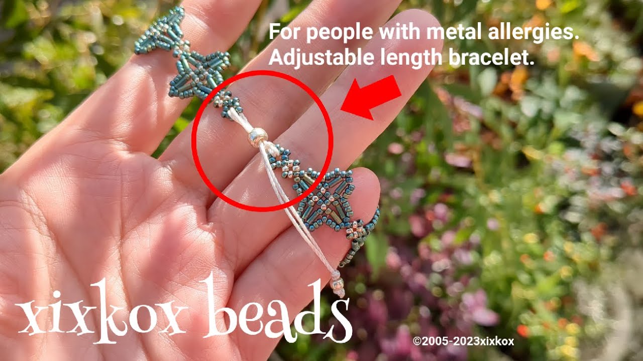 【DIY】xixkoxbeads ビーズコード(Beads Cord) とMIYUKI  BEADSで作る留め具