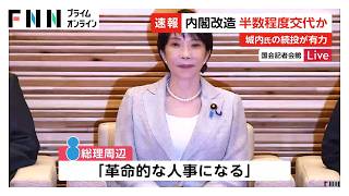 自民党新執行部発足も多くが留任　幹部「総裁選を見据えたシフト」　半数程度交代か　高市総理は具体的言及避ける【まとめ】（2026年09月16日）