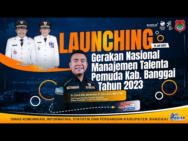 Launching "Gerakan Nasional Manjemen Talenta Pemuda Kabupaten Banggai Tahun 2023"