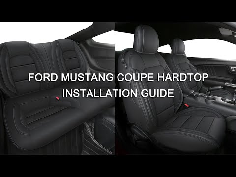 How to Install GIANT PANDA Ford Mustang Coupe Hardtop 2015-2024 Custom Seat Covers  (Faux Leather)