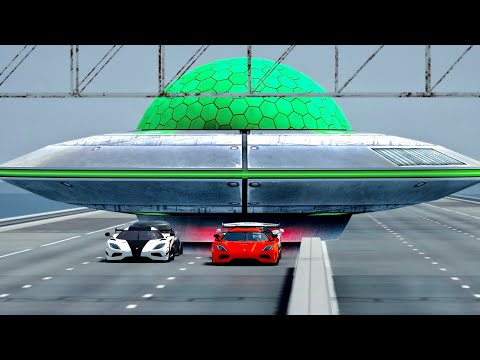 Koenigsegg Hypercars vs UFO at Top Gear Track