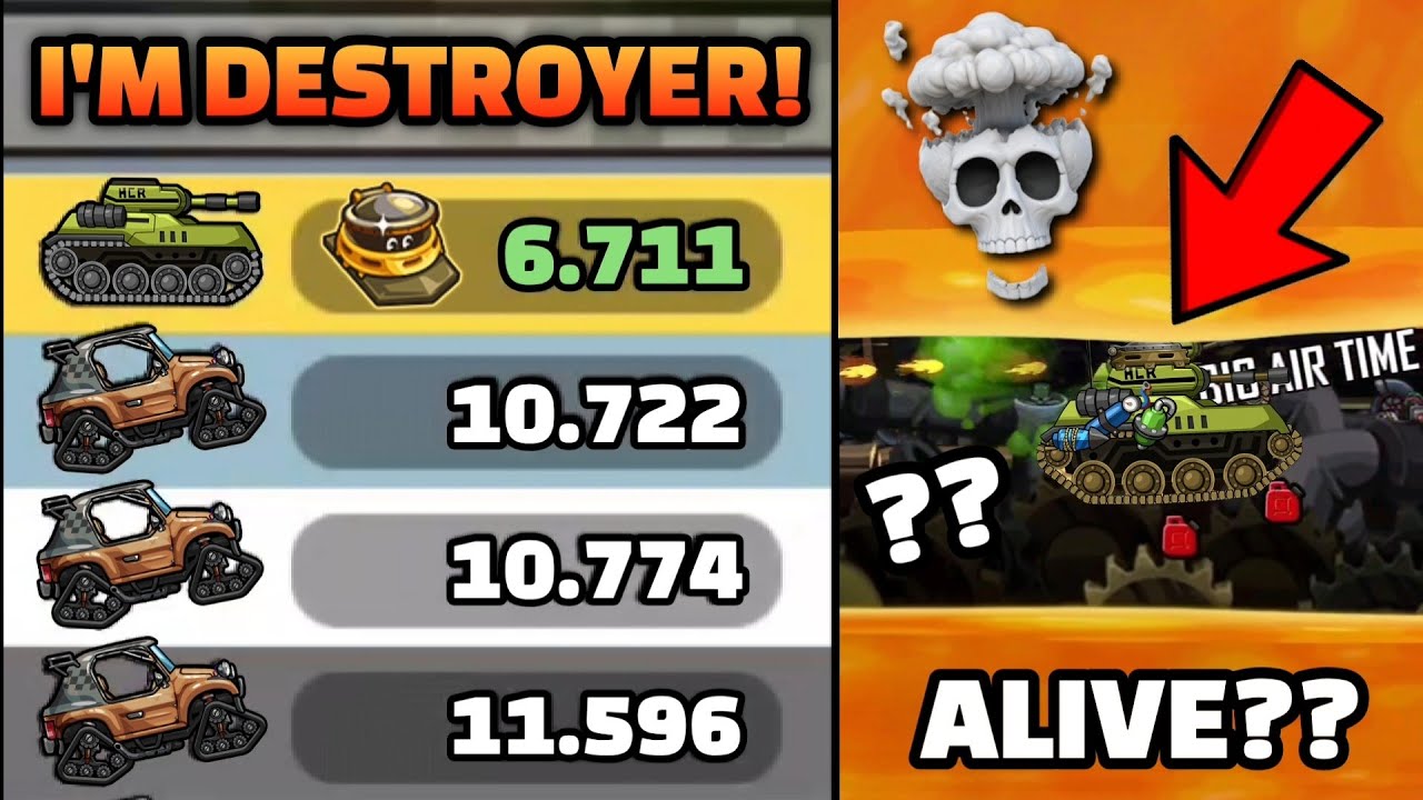 TANK DESTROYED THE OFFROADER KIDS! 🤯💀 IN THIS LAVA MAP COMMUNITY SHOWCASE - Hill Climb Racing 2