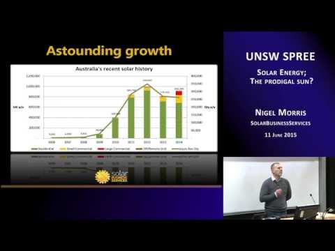 UNSW SPREE 201506-11 Nigel Morris - Solar Energy; The prodigal sun?