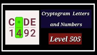 Cryptogram Level 505 Solution Walkthrough