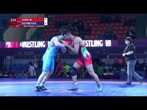 Round 5 GR - 77 kg: M. GERAEI (IRI) v. K. KISSYMETOV (KAZ)