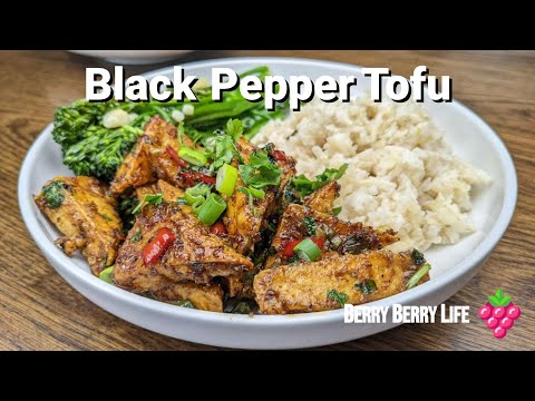 Air fried Black Pepper TOFU Stir Fry Recipe | How To Make #tofu #recipe #airfryer