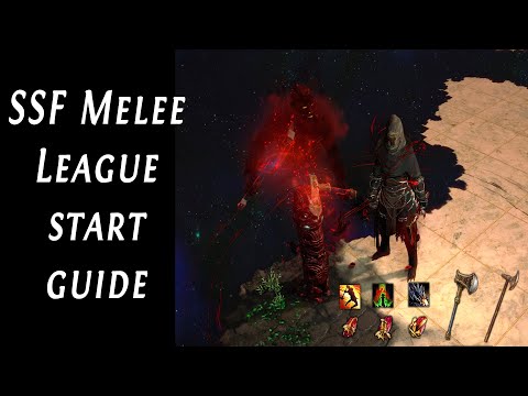[Path of Exile] 3.9 Melee League start leveling guide!
