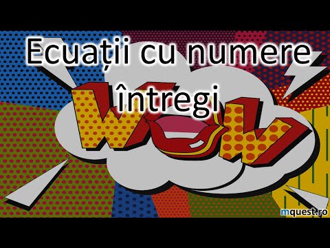 Ecuatii cu numere intregi, clasa a VI-a