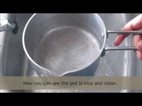 How to clean burnt pots | Easy way of cleaning the...