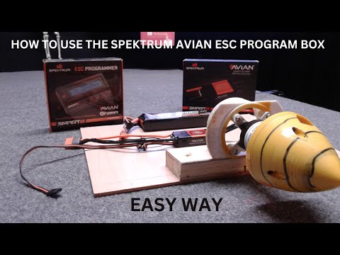 HOW TO USE SPEKTRUM AVIAN SMART ESC PROGRAM BOX RC AIRPLANE HELICOPTER FIRMA CAR/TRUCK