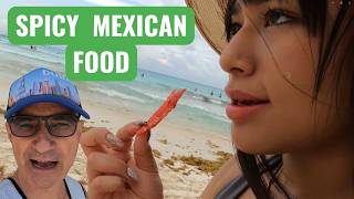 Cancun Beach with Colombian Girl, Mexico  • 267
