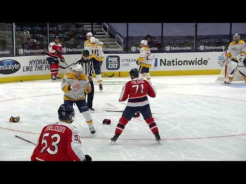 Nick Foligno vs. Mark Borowiecki Fight (Feb. 20, 2021)